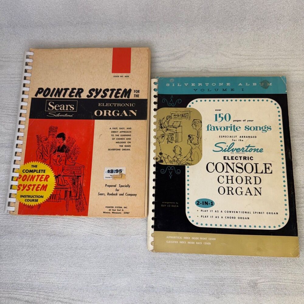 Complete Pointer System Course for Silvertone Organ + Silvertone Album Volume 1